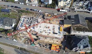 Luftbild Zenz Massivhaus Baustelle in Cochem 